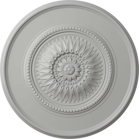 Ekena Millwork Wigan Ceiling Medallion, Hand-Painted Frost, 29 3/4"OD x 1 1/2"P CM29WGFRF
